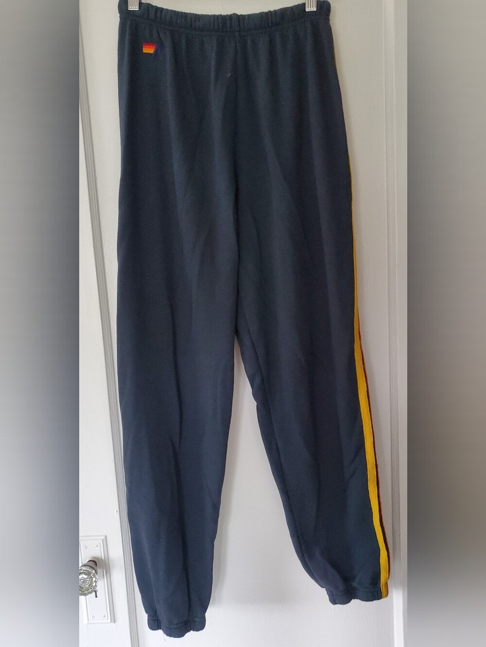 Aviator Nation 5 Stripe Sweatpants Navy L